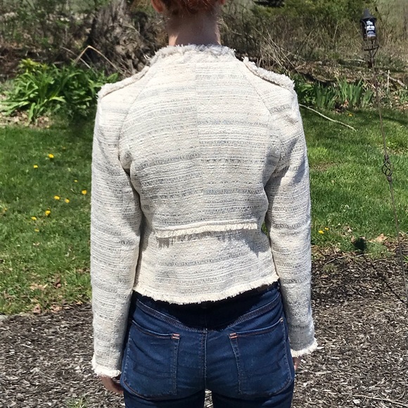 Aubrey Frey Hem Tweed Jacket - Picture 3 of 7